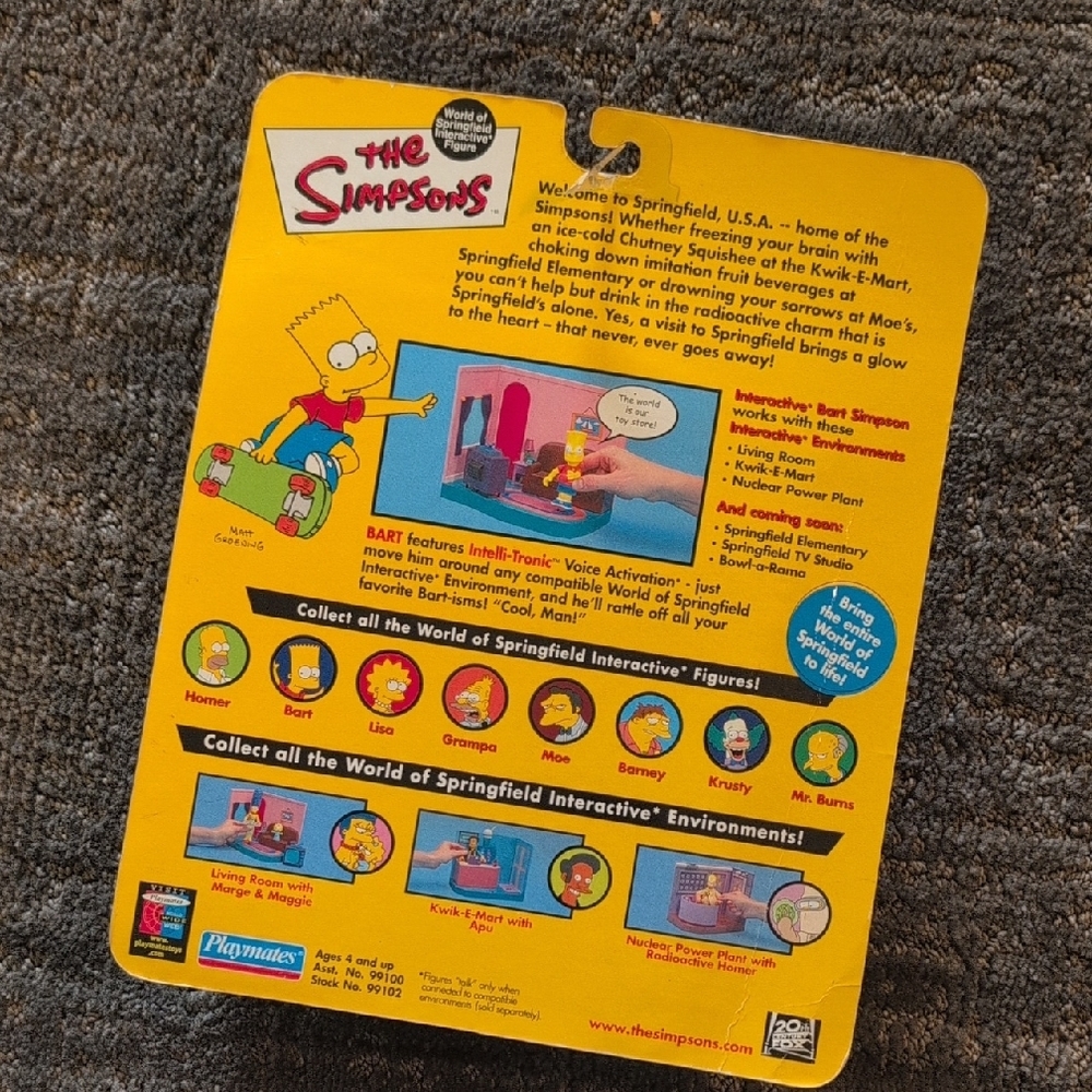 The Simpsons Bart Simpson Interactive Figure - Yellow and Red - Picture 4 of 4